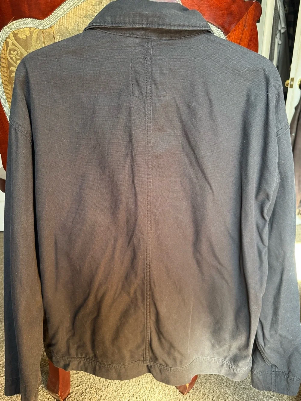 GAP Men's Dark Brown Zip-Front Shirt Jacket